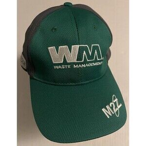 BRAND NEW Waste Management Logo Trash Garbage Hat Cap Green Gray SnapBack M2Z